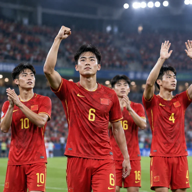 U23国足晋级四强后向看台致意